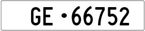 Trailer License Plate